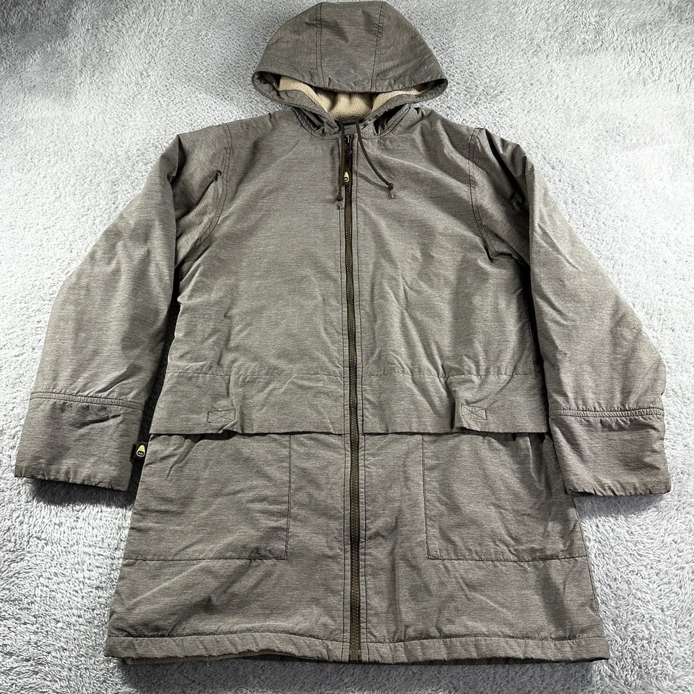 Vintage Nike Parka Jacket Womens Medium Brown Sherpa Lined Long‎ Brown
